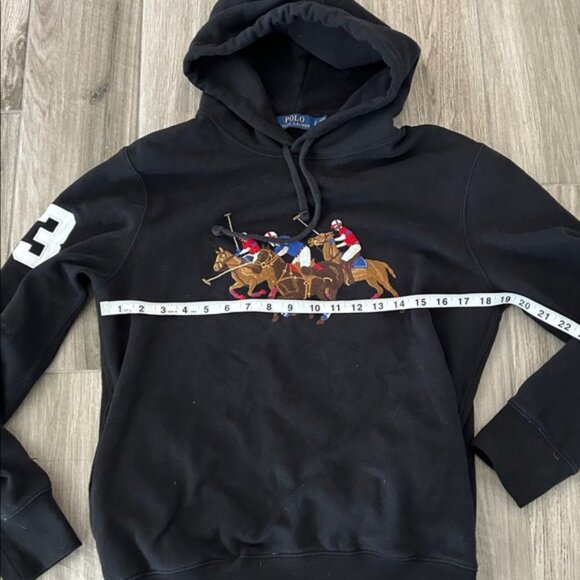 Ralph Lauren Black Polo Hoodie - Picture 6 of 6